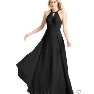Azazie Melody Bridesmaid Dress size 4 Black
